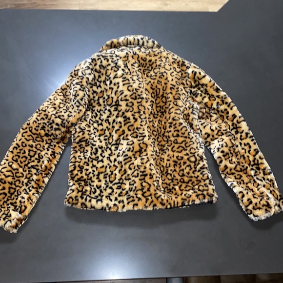NWT Forever 21 Faux Fur Leopard Coat - Picture 2 of 7